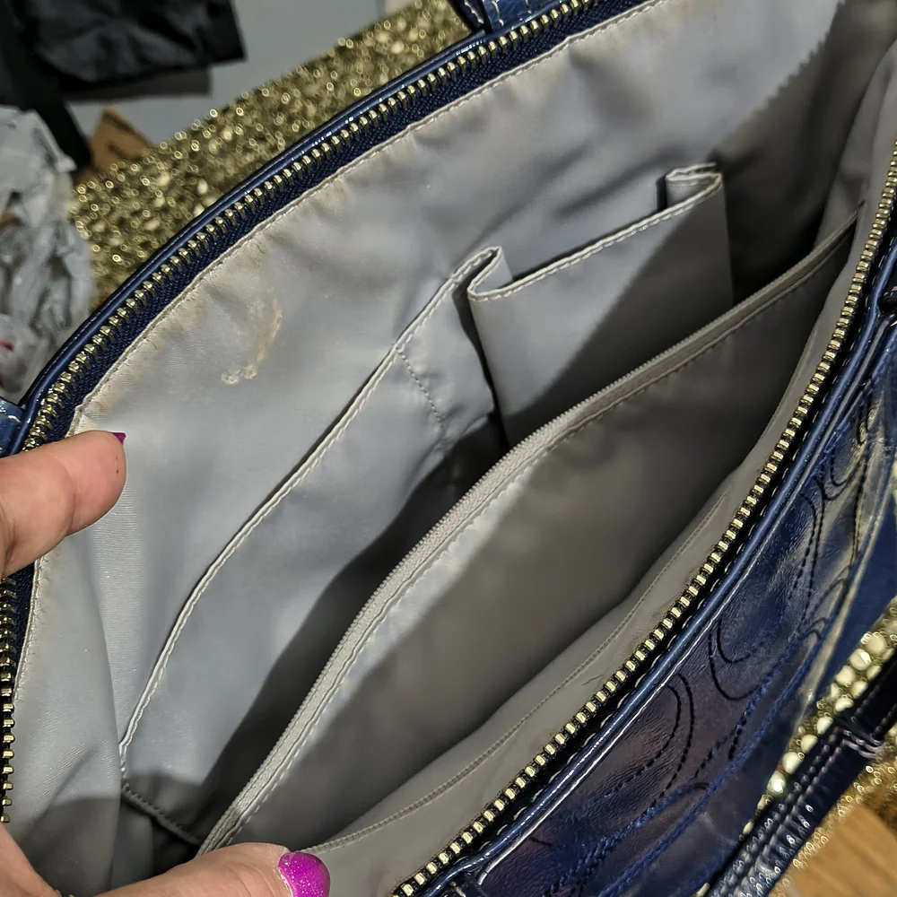 Coach Blue Tote Bag - Picture 9 of 13